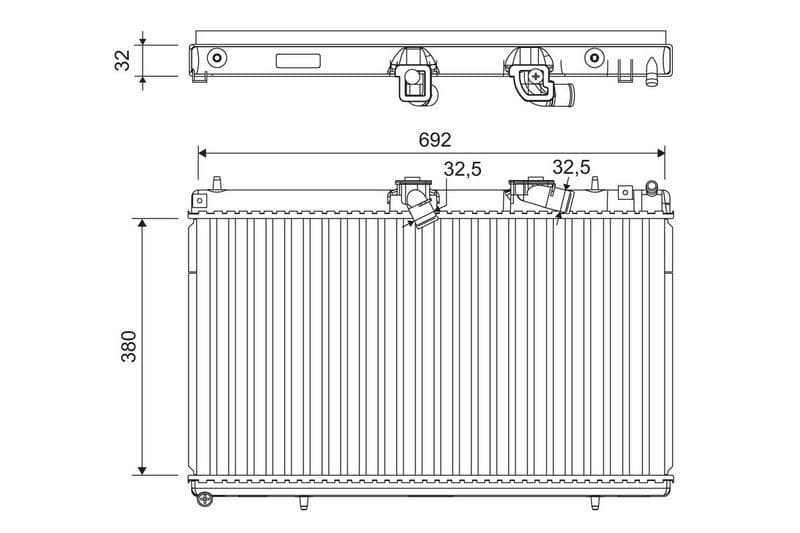 Radiator, racire motor VALEO 701214