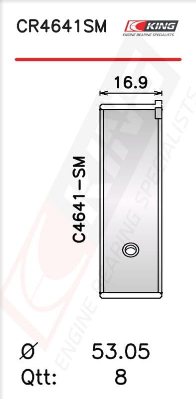 Cuzinet bielă KING CR4641SM0.75