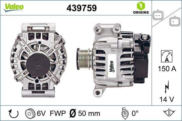 Generator / Alternator VALEO ORIGINS 439759