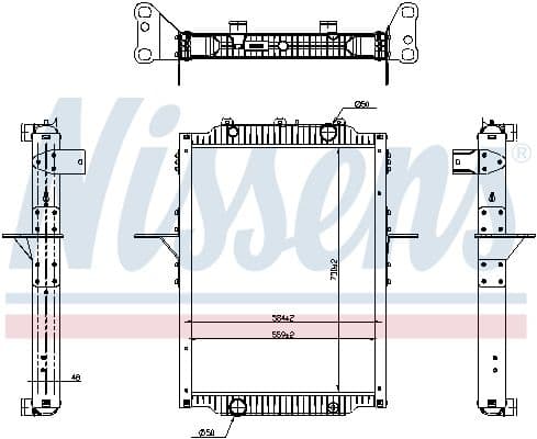Radiator, racire motor NISSENS 637879