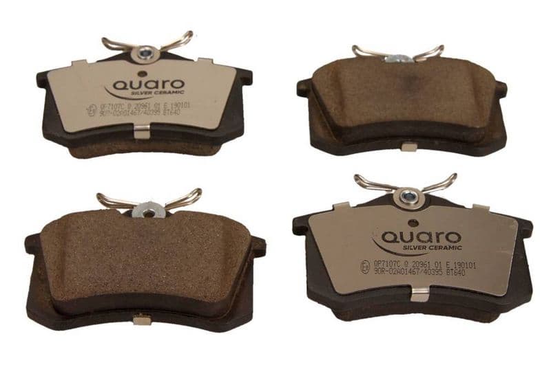 set placute frana,frana disc QUARO SILVER CERAMIC QP7107C