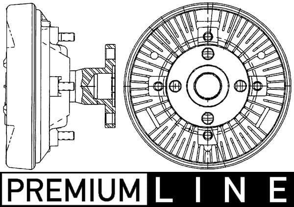 Cupla, ventilator radiator MAHLE BEHR *** PREMIUM LINE *** CFC 234 000P