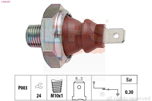 Senzor presiune ulei EPS Made in Italy - OE Equivalent 1.800.007