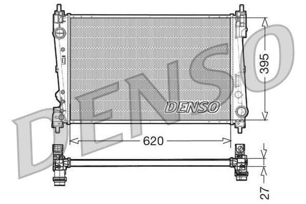 Radiator, racire motor DENSO DRM13015