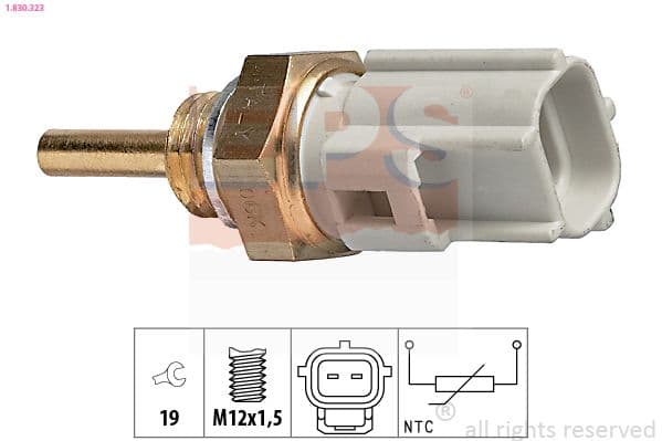 senzor,temperatura lichid de racire EPS Made in Italy - OE Equivalent 1.830.323