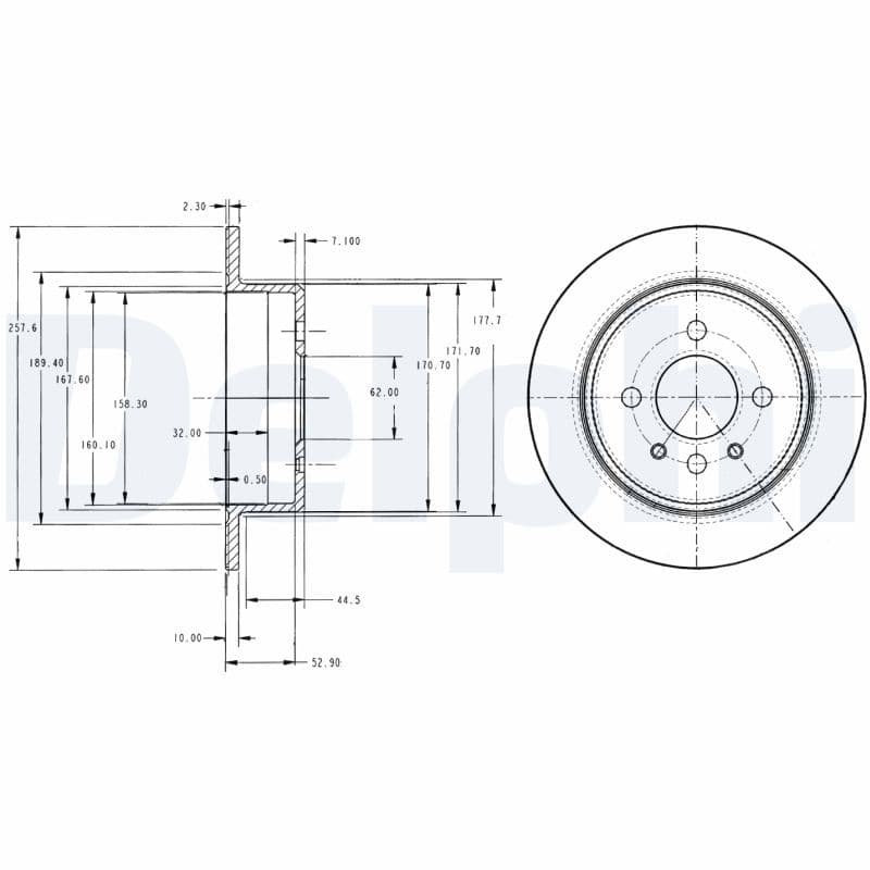 Disc frana DELPHI BG2202