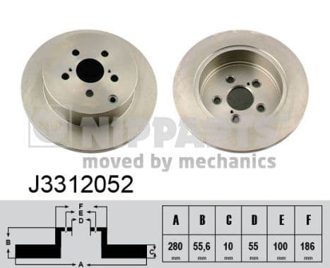 Disc frana NIPPARTS J3312052