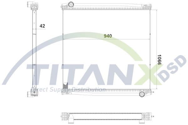 Radiator, racire motor TITANX RX609026
