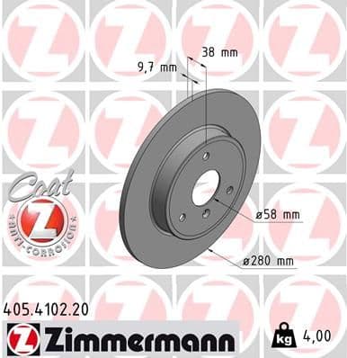 Disc frana ZIMMERMANN COAT Z 405.4102.20