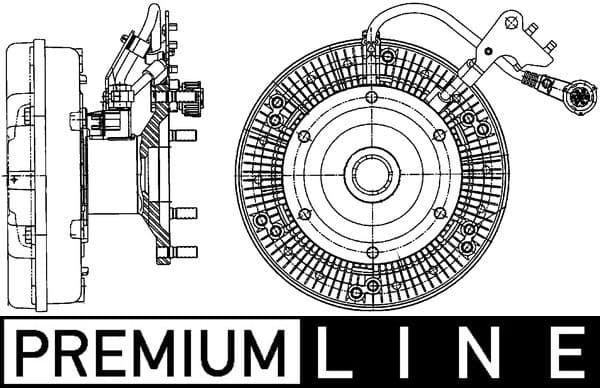 Cupla, ventilator radiator MAHLE BEHR *** PREMIUM LINE *** CFC 207 000P