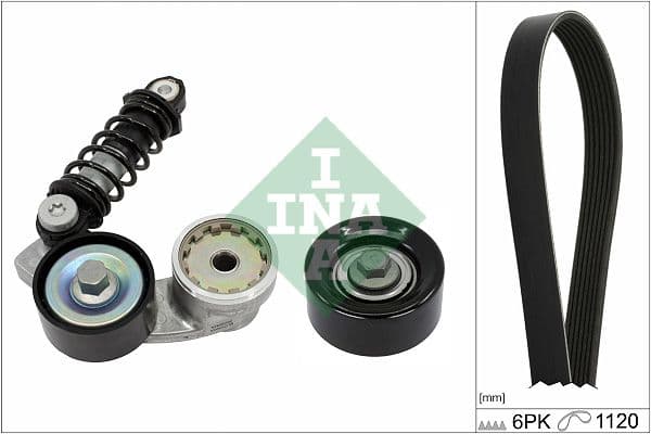 Set curea transmisie cu caneluri Schaeffler INA 529 0546 10