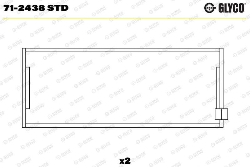 Cuzinet bielă GLYCO 71-2438 STD