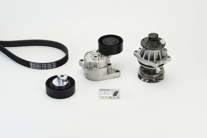 Pompa apa + Set curea transmisie cu caneluri CONTINENTAL CTAM 6PK1555WP2