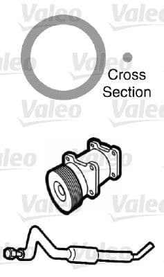 garnitura,conducta lichid de racire VALEO 509758