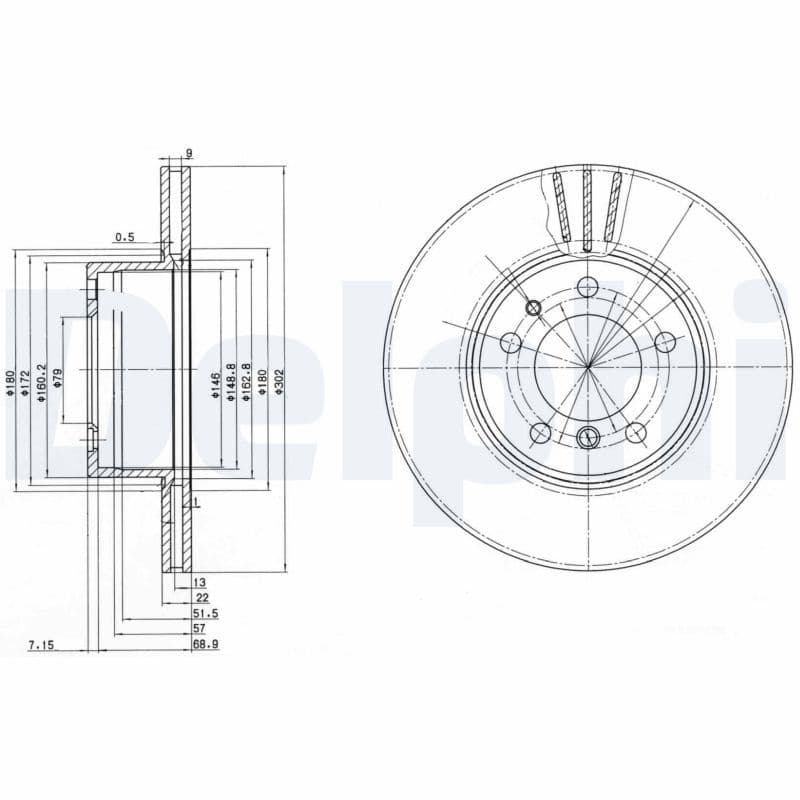 Disc frana DELPHI BG2433