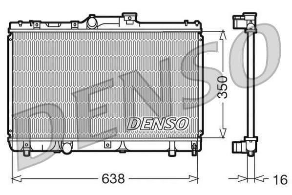 Radiator, racire motor DENSO DRM50013