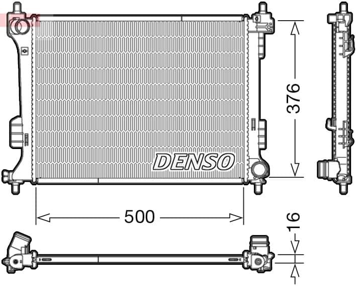 Radiator, racire motor DENSO DRM41010