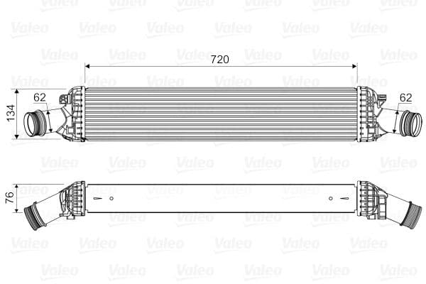 Intercooler, compresor VALEO 818654