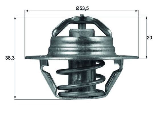 termostat,lichid racire MAHLE BEHR TX 88 88D