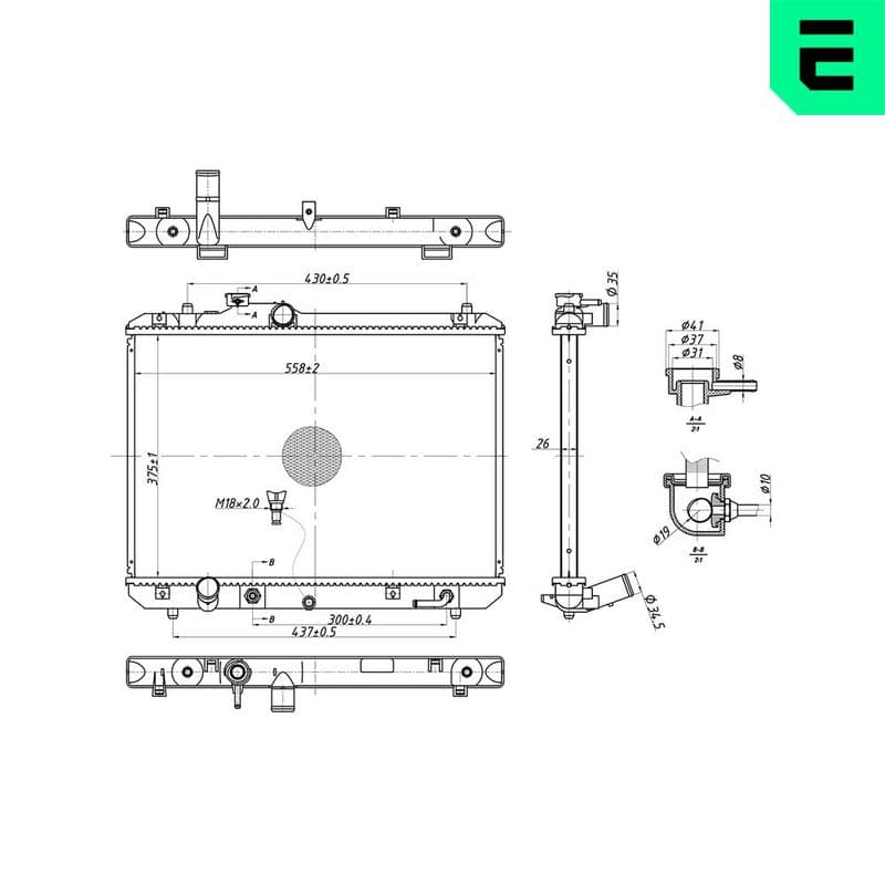 Radiator, racire motor ERA 673594