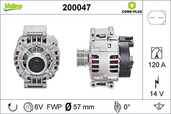 Generator / Alternator VALEO 200047