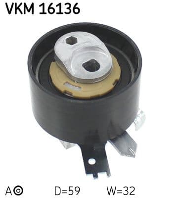 rola intinzator,curea distributie SKF VKM 16136