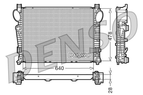 Radiator, racire motor DENSO DRM17093