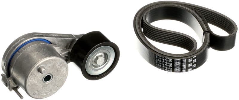 Set curea transmisie cu caneluri GATES FleetRunner™ Micro-V® K018PK1570HD