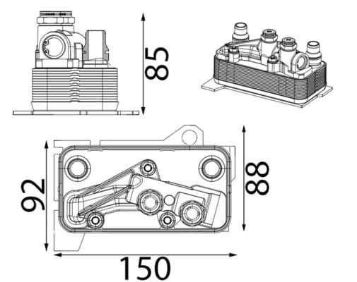 Radiator racire ulei, cutie de viteze automata MAHLE BEHR CLC 434 000S