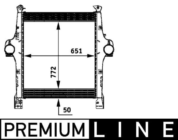 Intercooler, compresor MAHLE BEHR *** PREMIUM LINE *** CI 118 000P