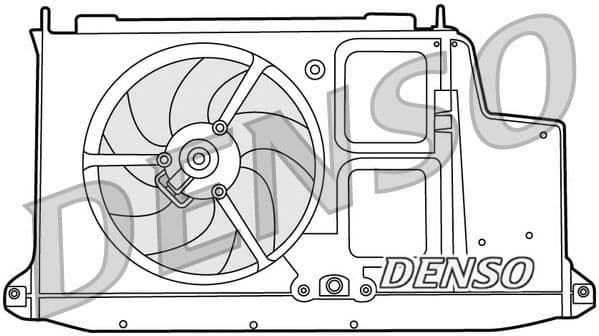 Ventilator, radiator DENSO DER21012