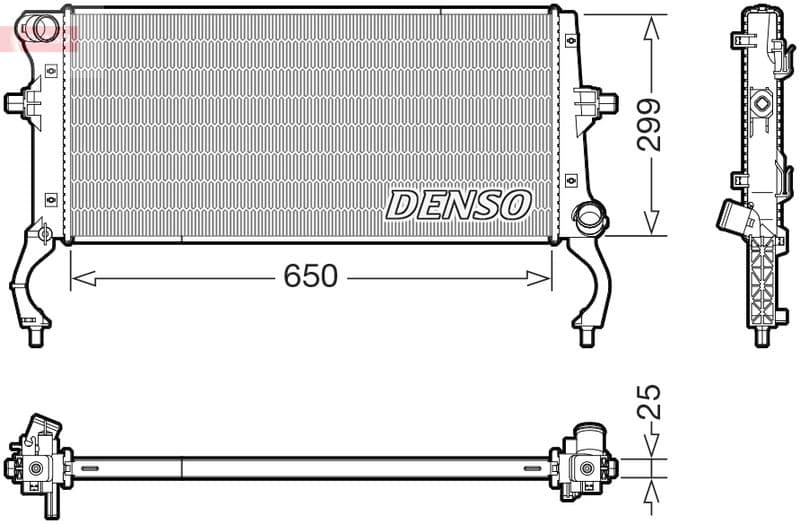 Radiator, racire motor DENSO DRM43023