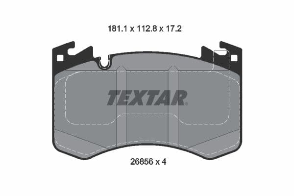 set placute frana,frana disc TEXTAR 2685601