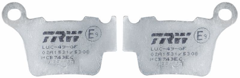 set placute frana,frana disc TRW Organic Eco MCB743EC