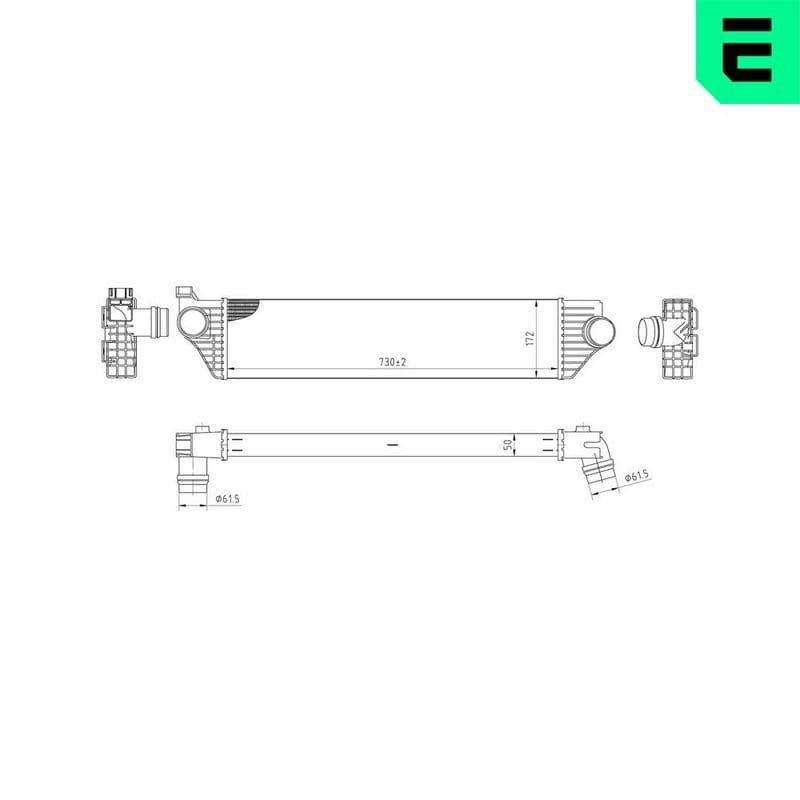 Intercooler, compresor ERA 672002