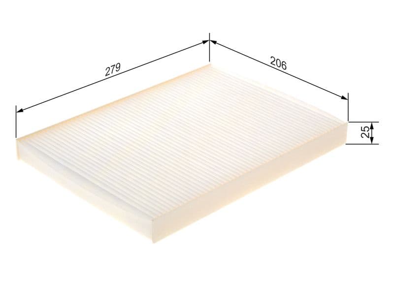 Filtru, aer habitaclu BOSCH 1 987 432 808