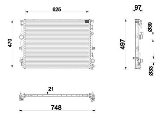 Radiator, racire motor MAHLE BEHR *** PREMIUM LINE *** CR 2874 000P