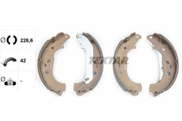 Set saboti frana TEXTAR 91064900
