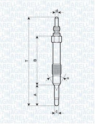 Bujie incandescenta MAGNETI MARELLI 062900014304