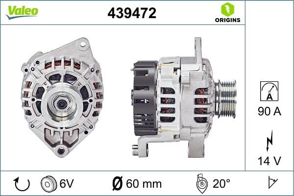 Generator / Alternator VALEO 439472