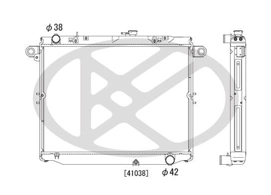Radiator, racire motor KOYORAD PL011043R