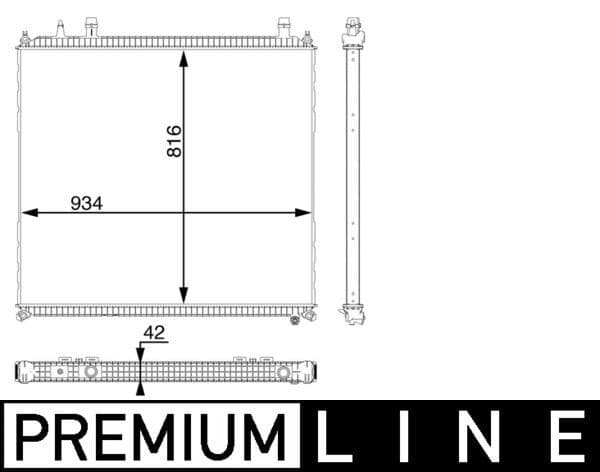 Radiator temperatura scazuta, intercooler MAHLE BEHR *** PREMIUM LINE *** CR 105 000P