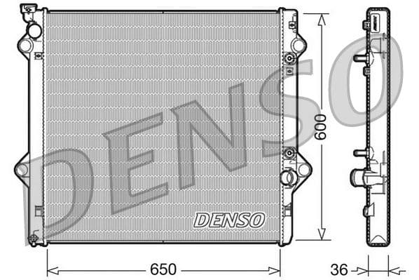 Radiator, racire motor DENSO DRM50049