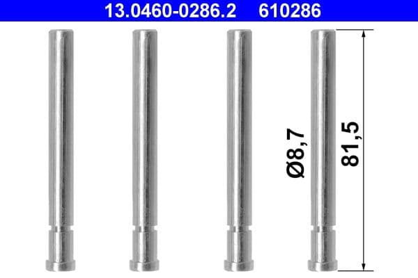 Set accesorii, placute frana ATE 13.0460-0286.2