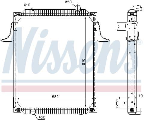 Radiator, racire motor NISSENS 63789A