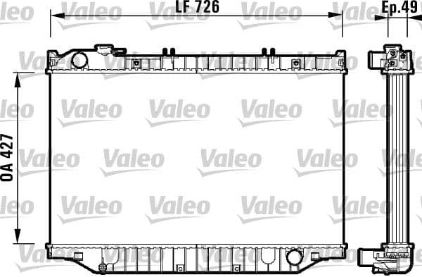 Radiator, racire motor VALEO 732415