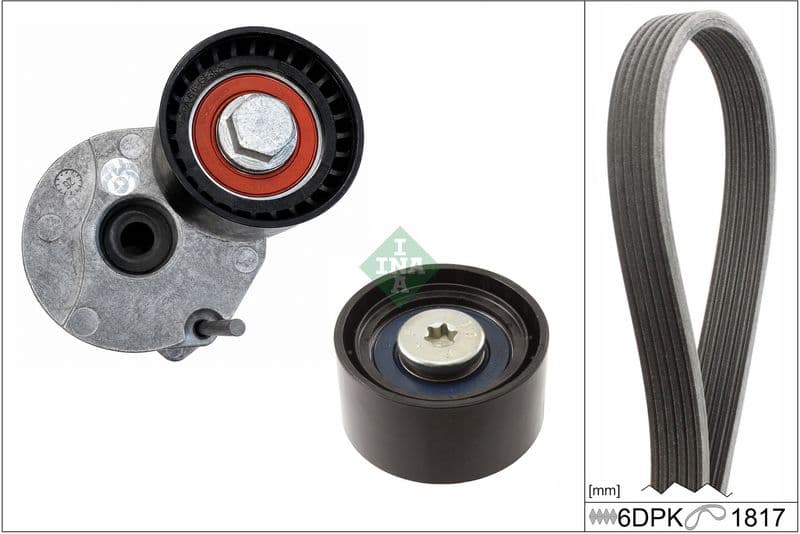Set curea transmisie cu caneluri Schaeffler INA 529 0370 10