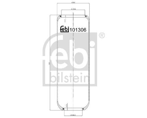 Burduf, suspensie pneumatica FEBI BILSTEIN 101306