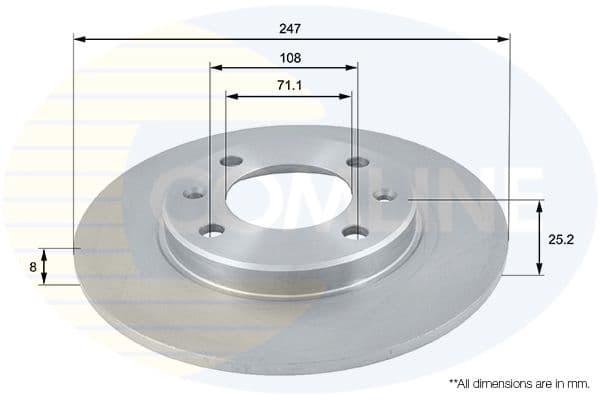 Disc frana COMLINE ADC1512