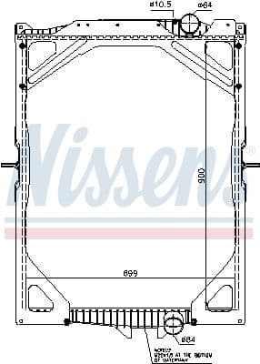Radiator, racire motor NISSENS 65463A
